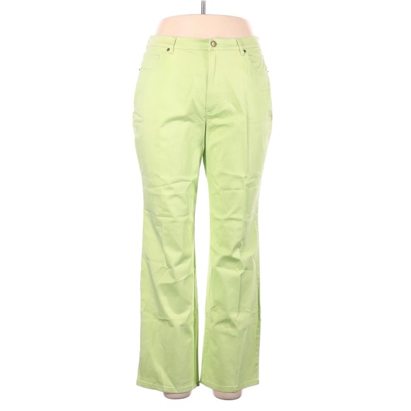 Talbots Denim - Talbots Straight Leg Colored Denim Jeans Green 16